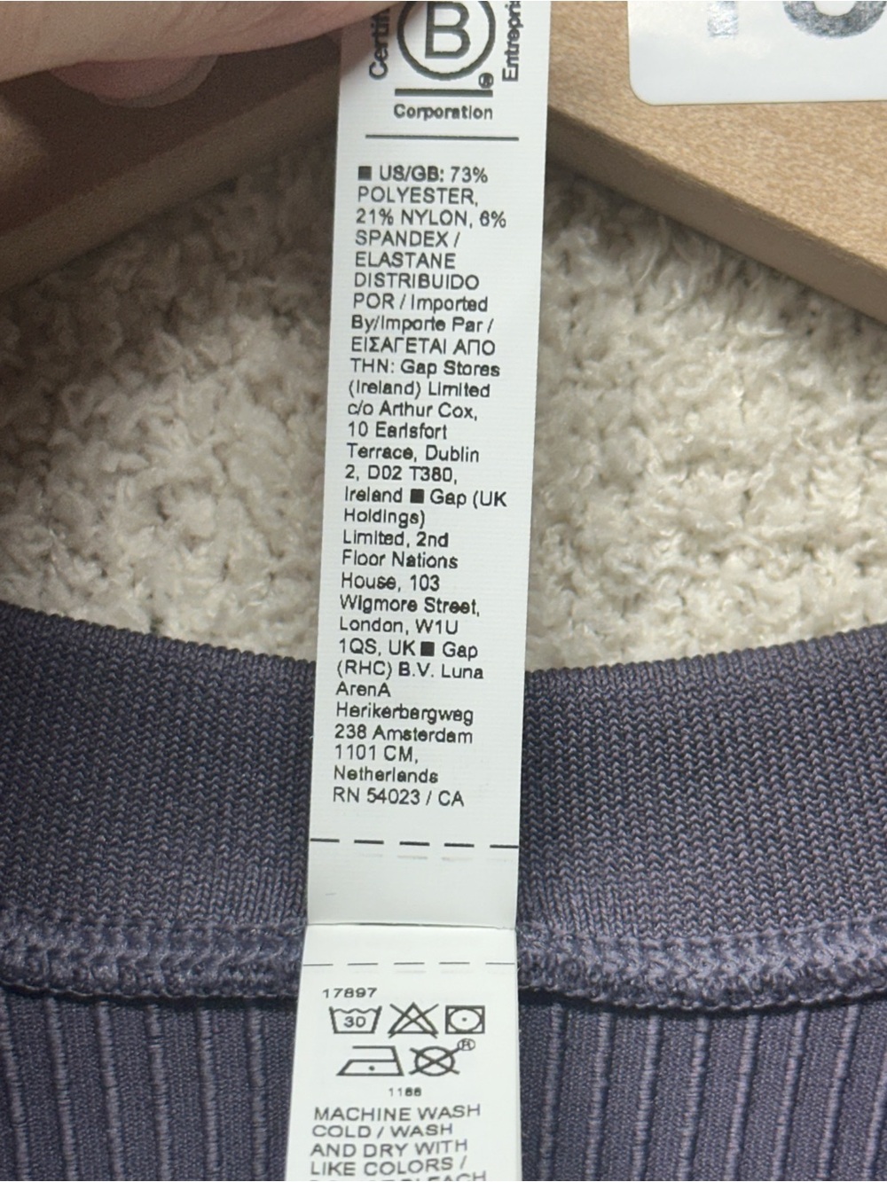 Athleta Renew Racerback Tank Top Medium Purple Ribbed High Neck Athletic Workout - Picture 4 of 6